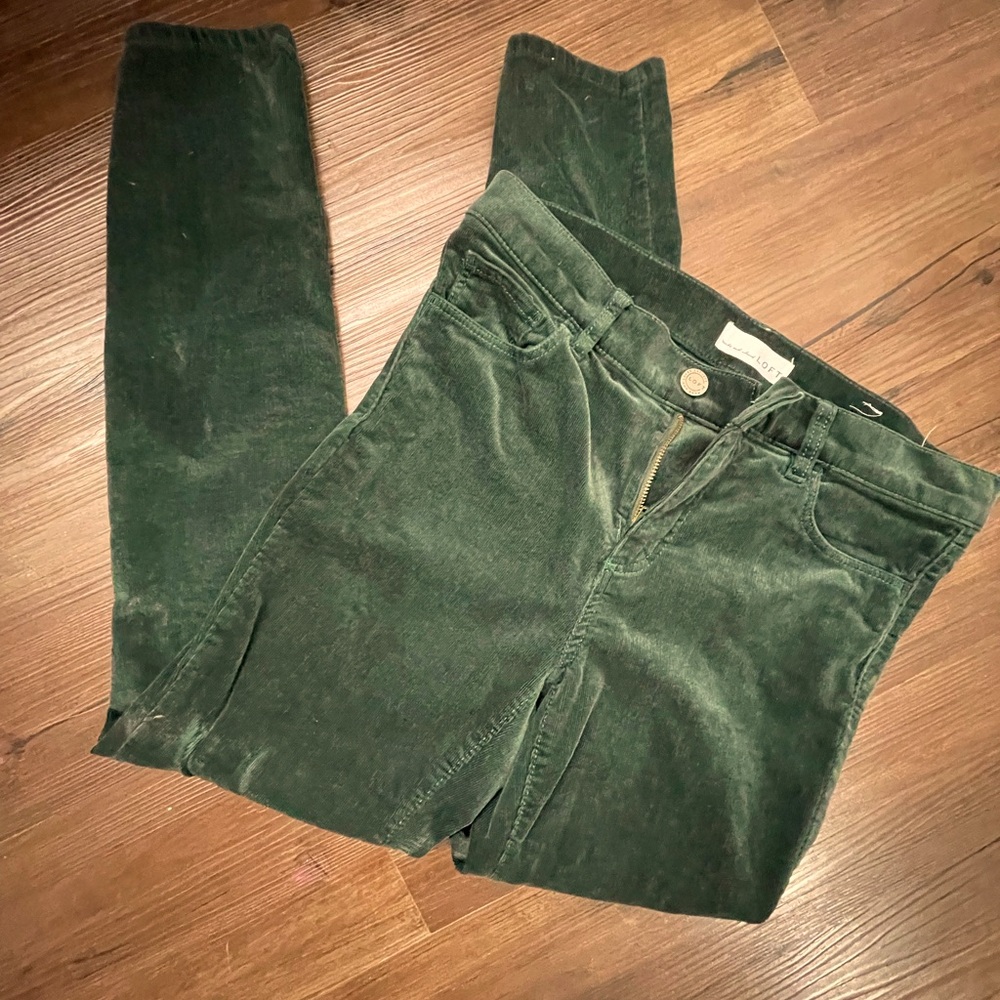 Loft Skinny Christmas Corduroy Pants
